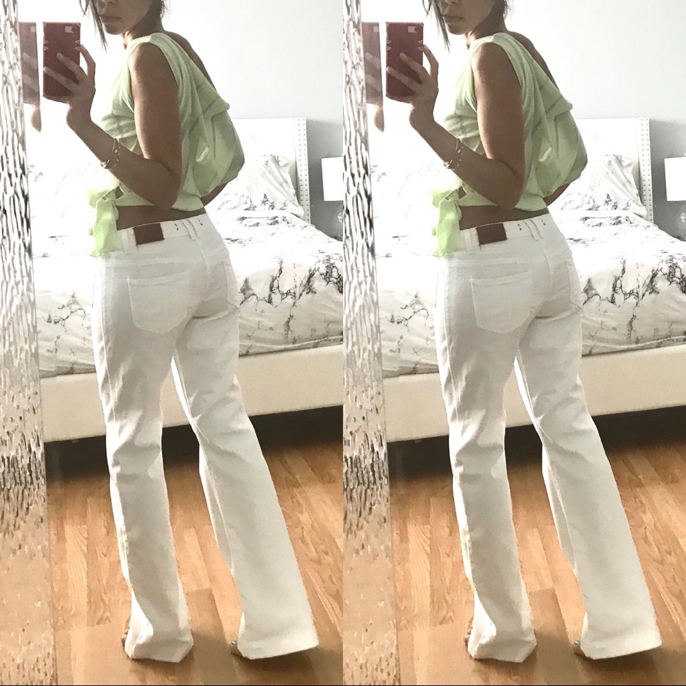 White Flare Jeans